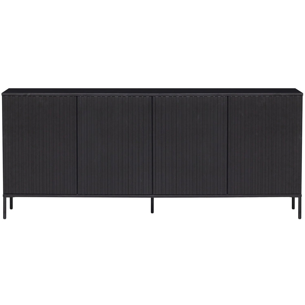 NEW GRAVURE SIDEBOARD 200 CM PINE BLACK [fsc]