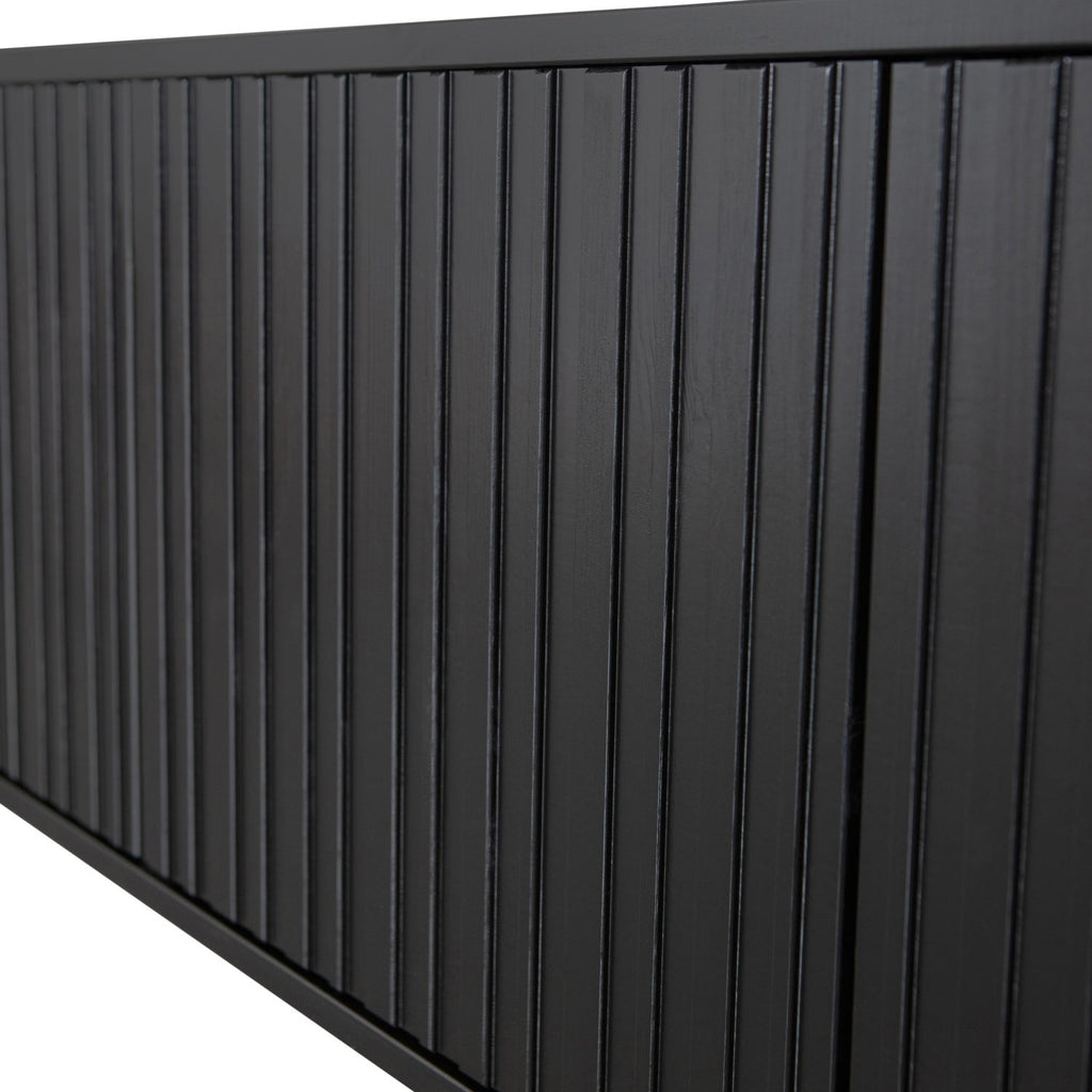 NEW GRAVURE TV UNIT 100 CM PINE BLACK [fsc]