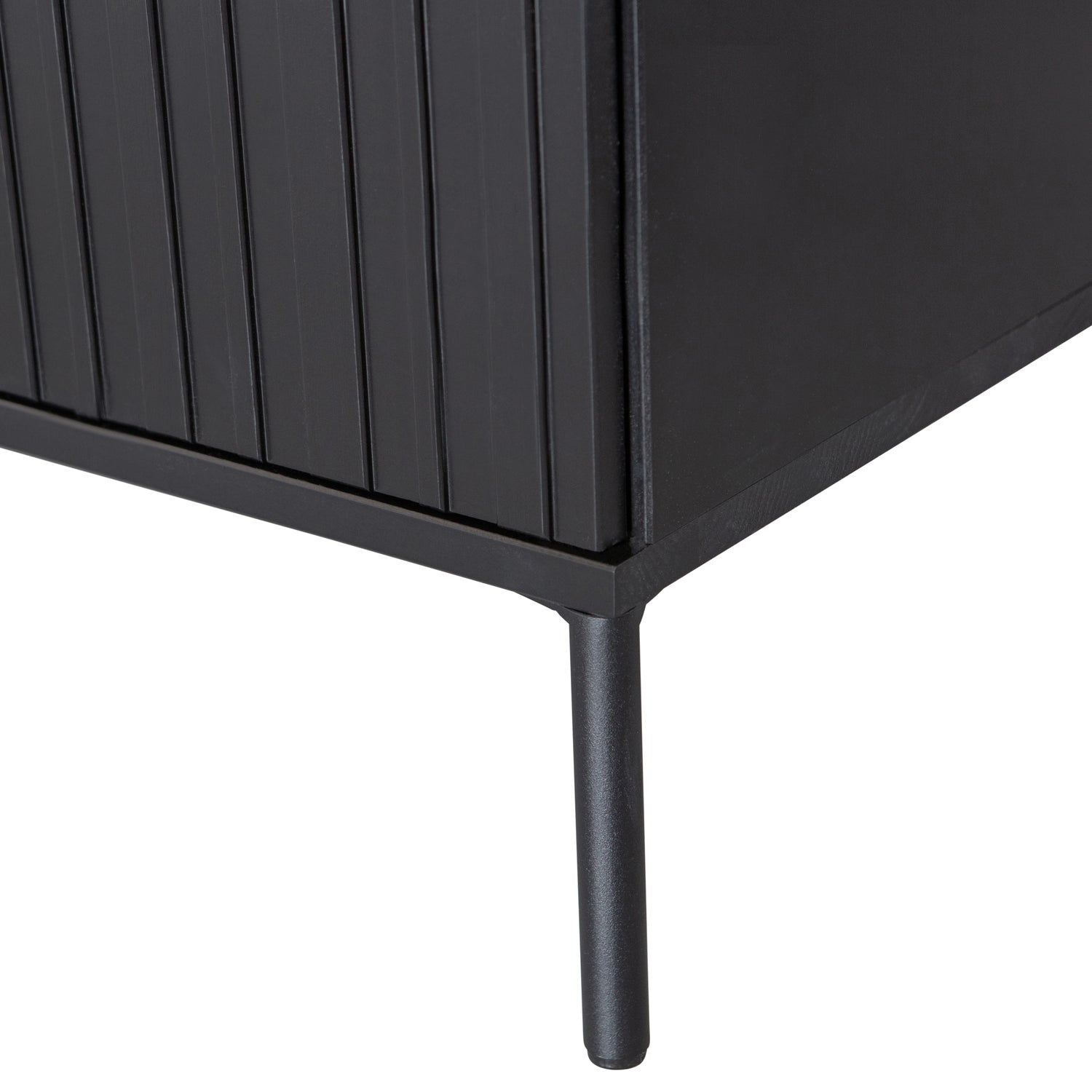 NEW GRAVURE TV UNIT 100 CM PINE BLACK [fsc]