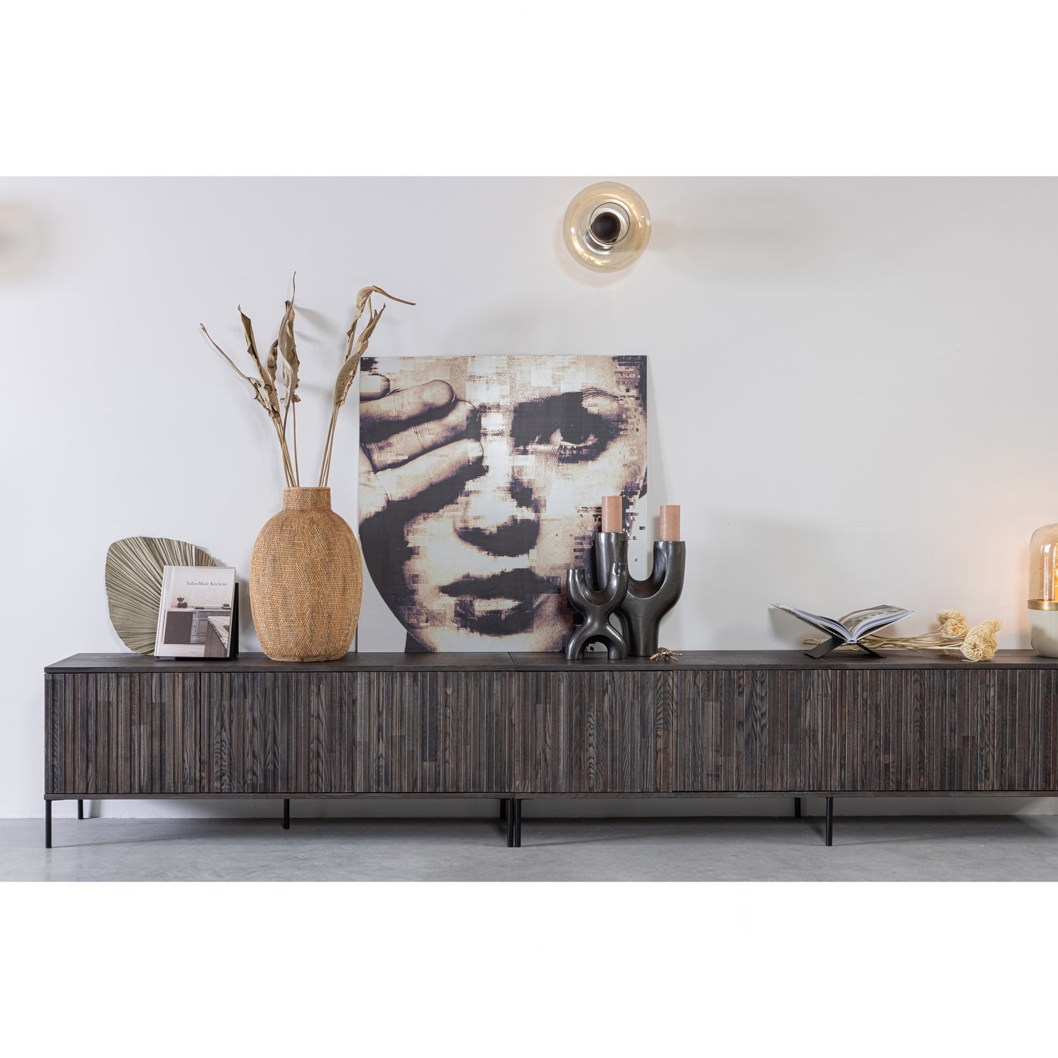 BROOK BOOK STAND LANDSCAPE METAL BLACK