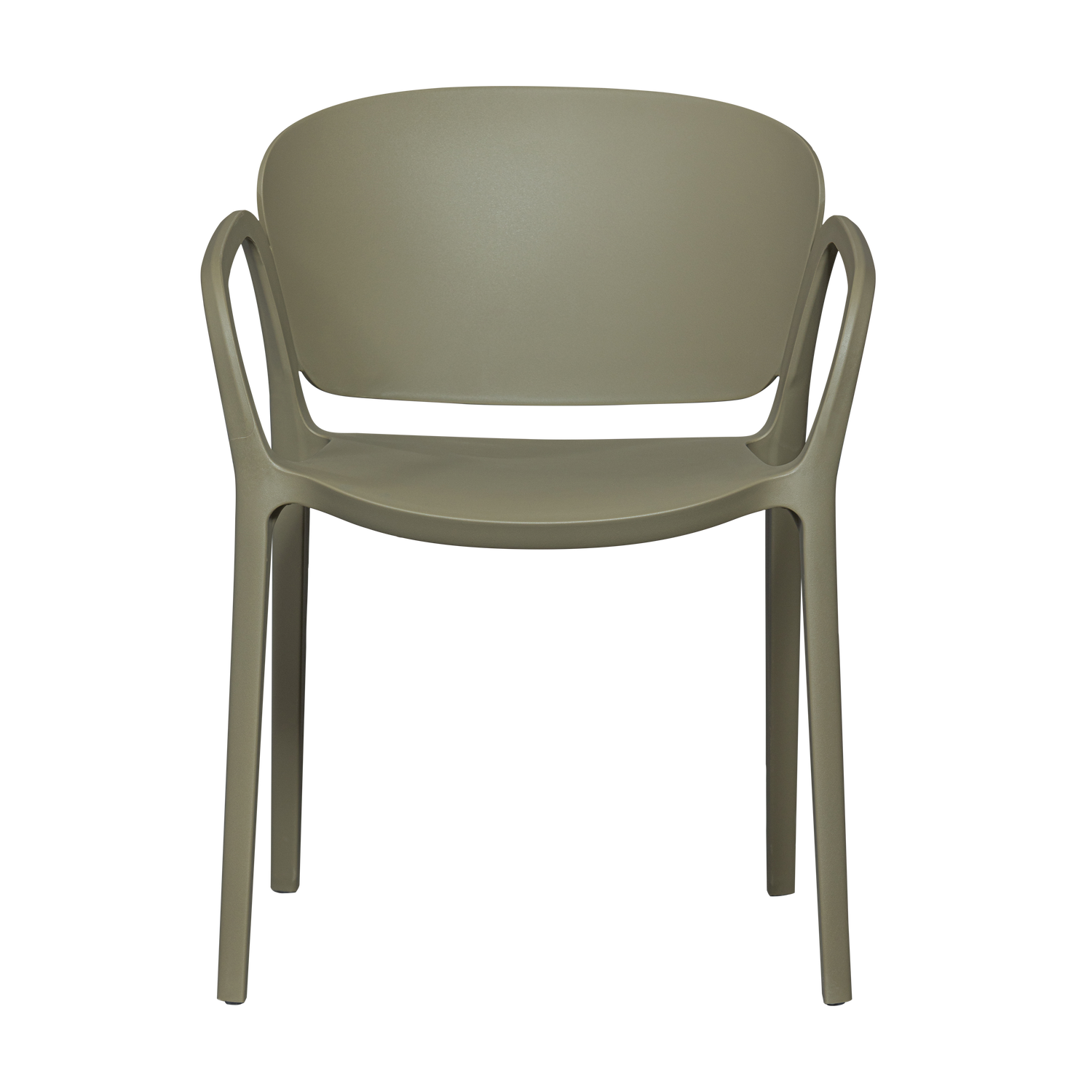 BENT GARDEN CHAIR PLASTIC GREEN