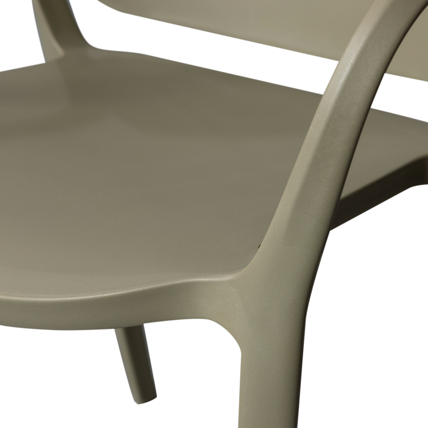 BENT GARDEN CHAIR PLASTIC GREEN