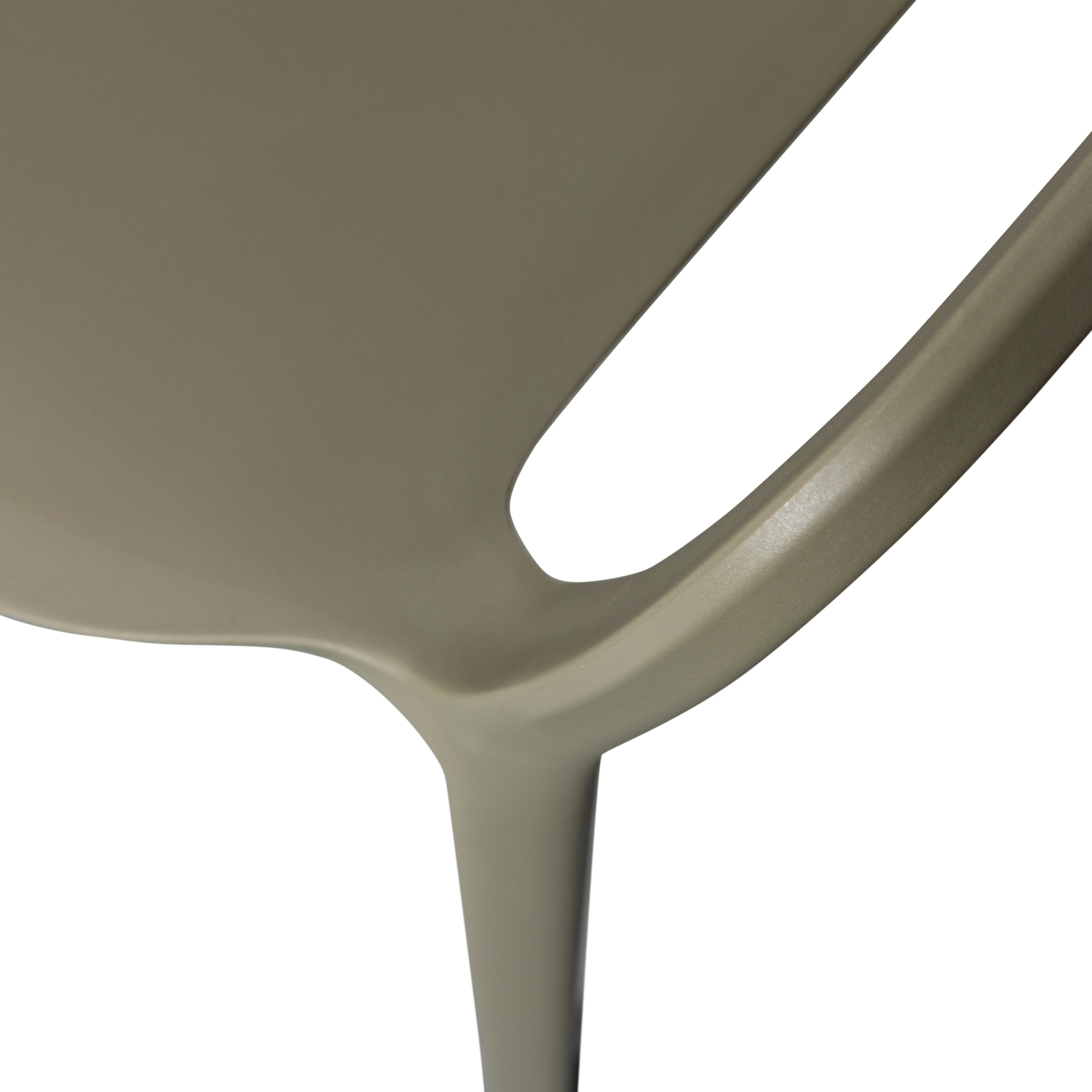 BENT GARDEN CHAIR PLASTIC GREEN