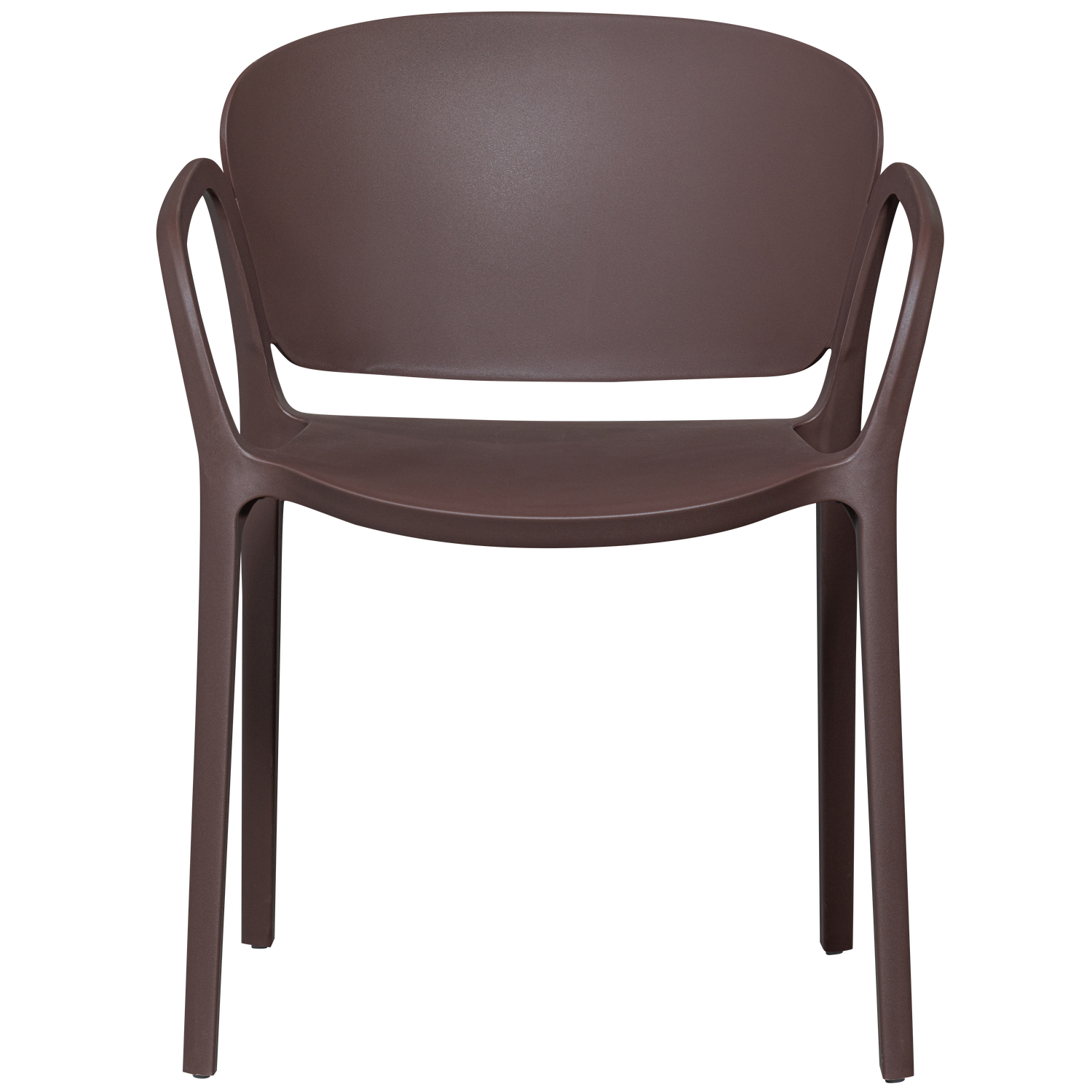 BENT GARDEN CHAIR PLASTIC PURPLE/BROWN