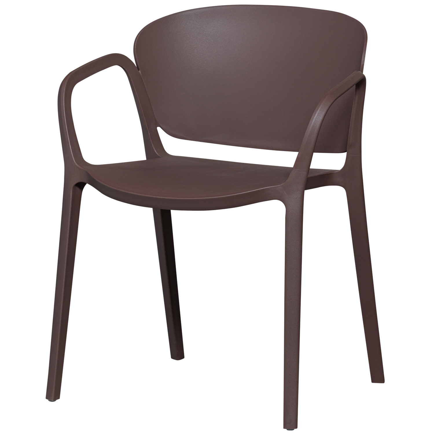 BENT GARDEN CHAIR PLASTIC PURPLE/BROWN