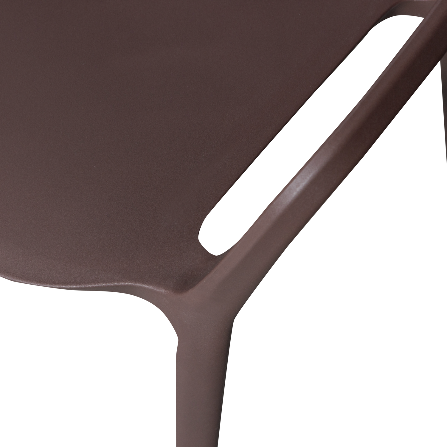 BENT GARDEN CHAIR PLASTIC PURPLE/BROWN
