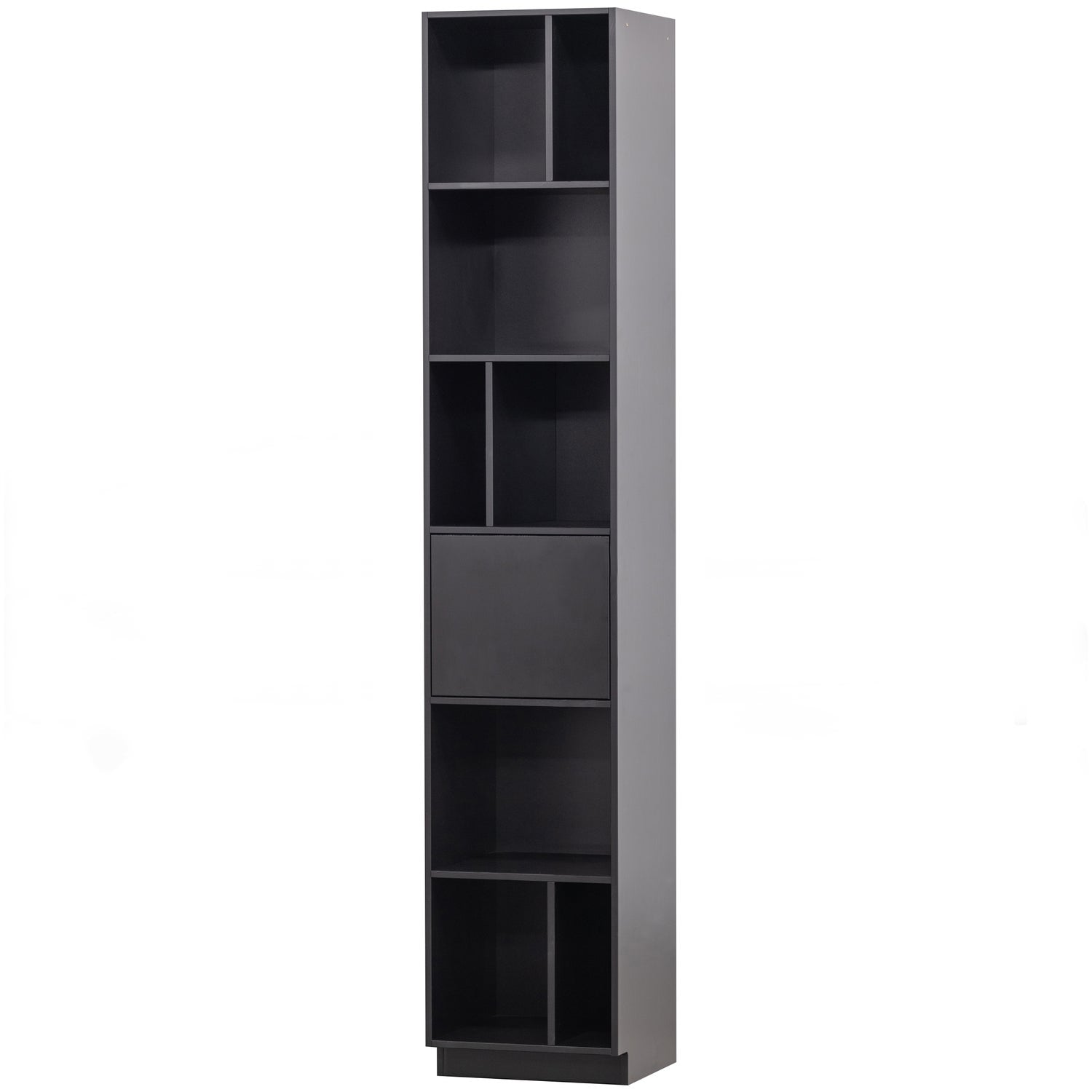 FINCA OPEN SHELF CABINET 40 CM PINE DEEP BLACK [fsc]