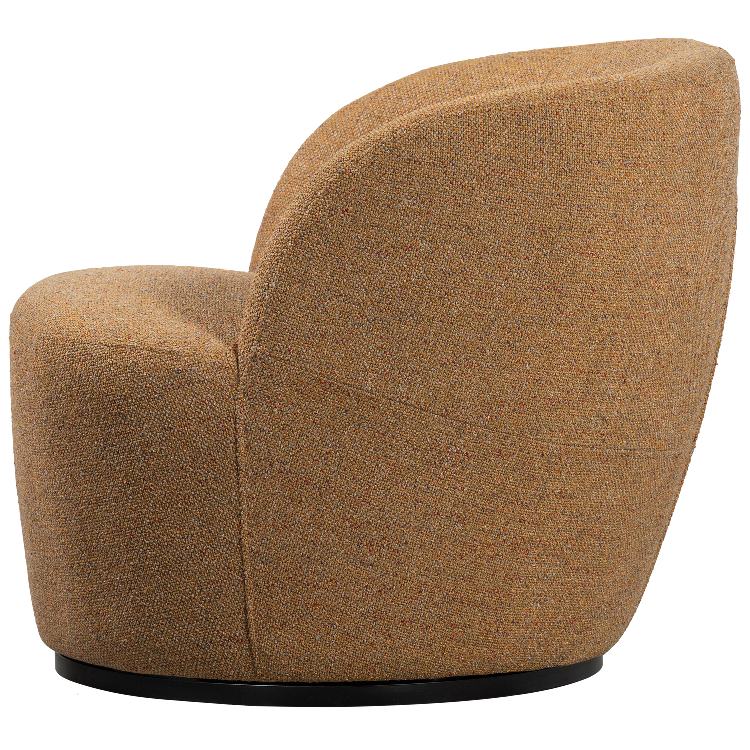 SERRA SWIVEL CHAIR WOVEN FABRIC CURRY MELANGE