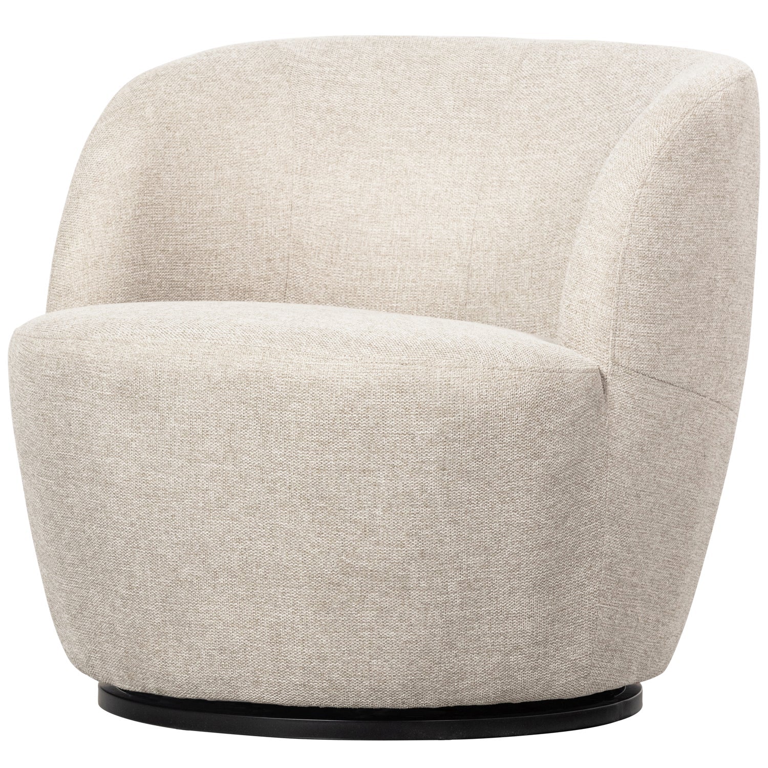 SERRA SWIVEL CHAIR WOVEN FABRIC OFF WHITE