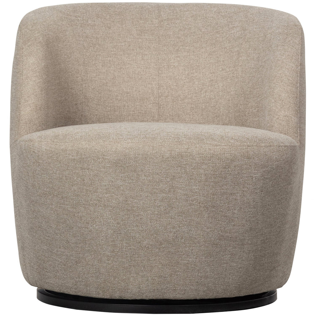SERRA SWIVEL CHAIR WOVEN FABRIC SAND