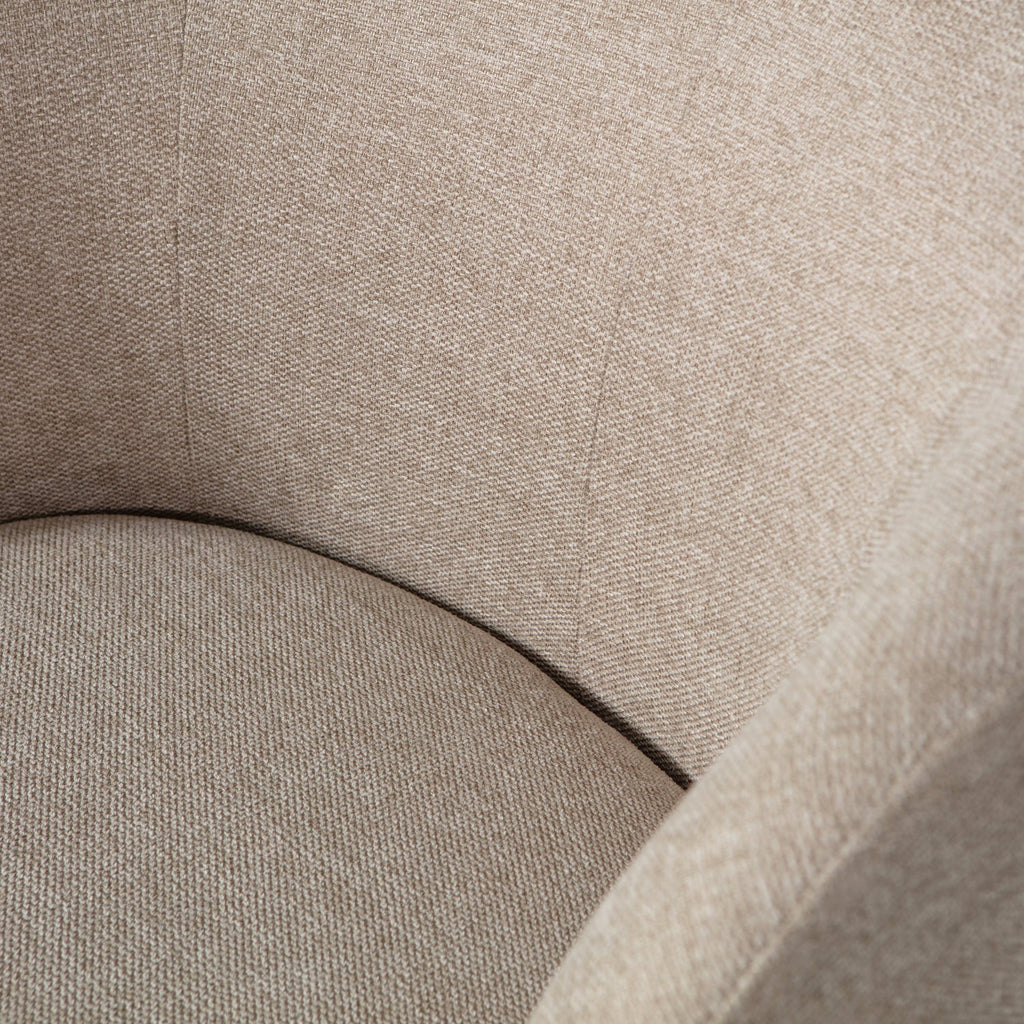 SERRA SWIVEL CHAIR WOVEN FABRIC SAND