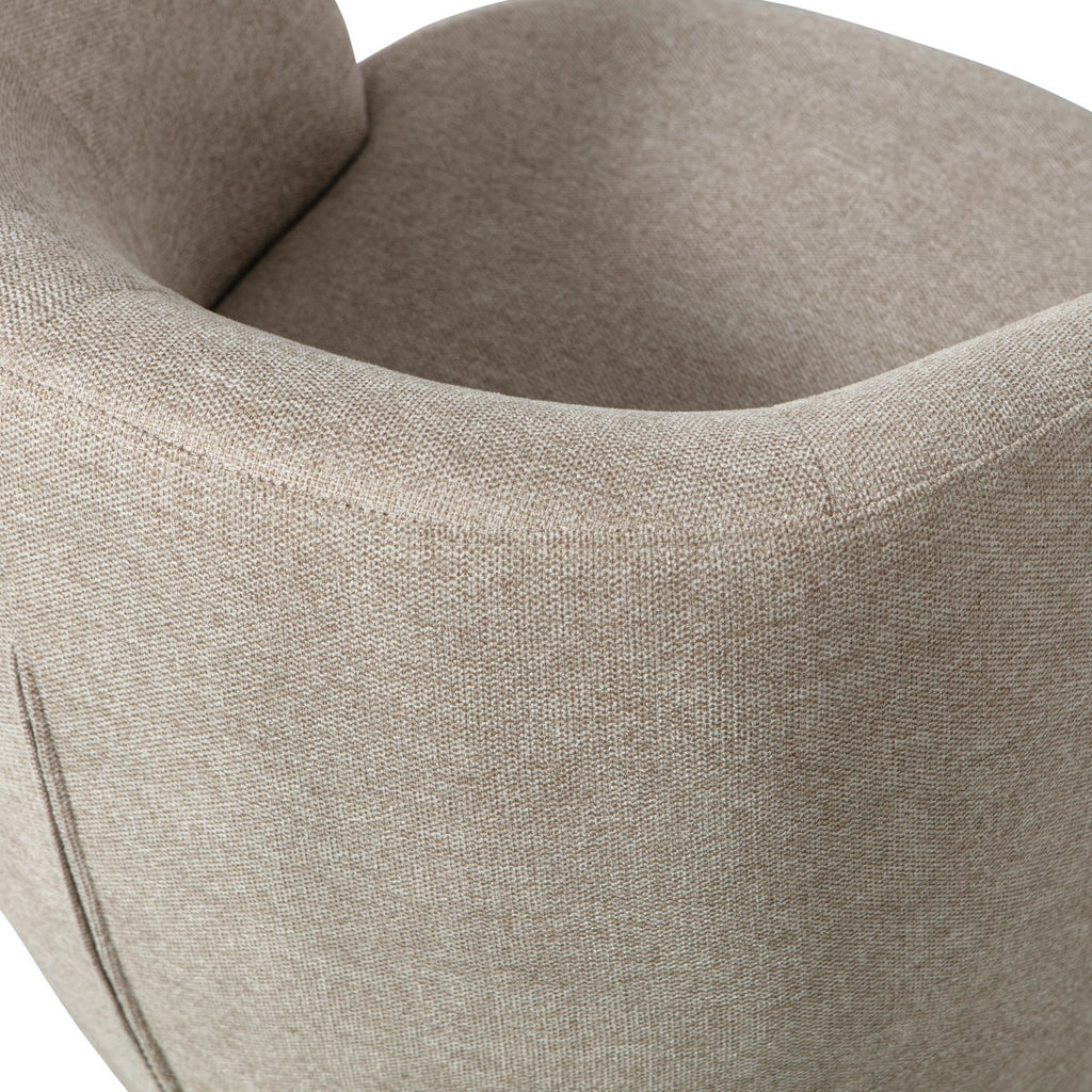 SERRA SWIVEL CHAIR WOVEN FABRIC SAND