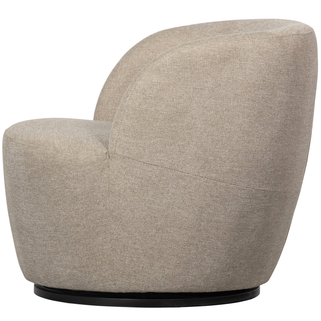 SERRA SWIVEL CHAIR WOVEN FABRIC SAND