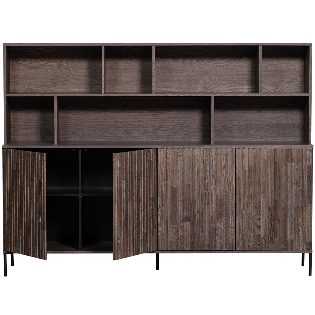 NEW GRAVURE WALL CABINET ASH VENEER ESPRESSO [fsc]