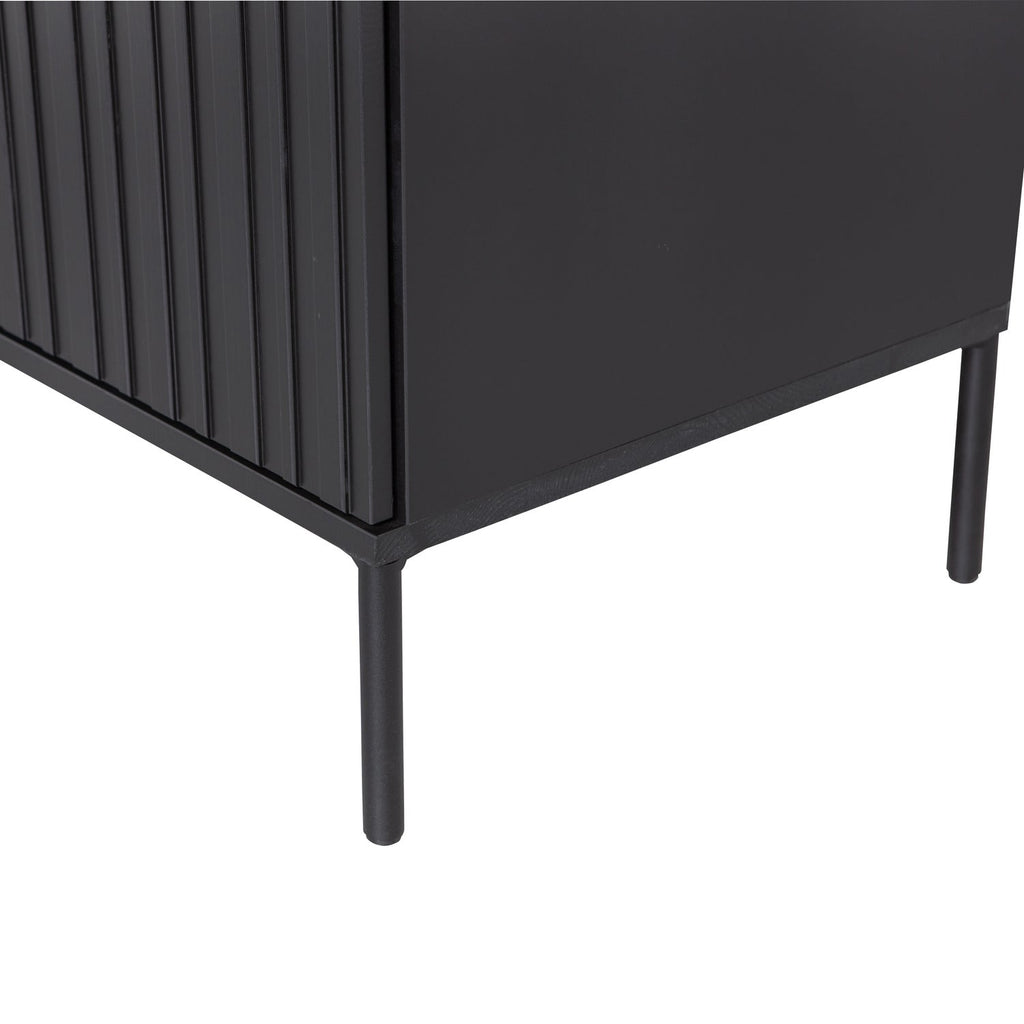 NEW GRAVURE WALL CABINET PINE BLACK [fsc]