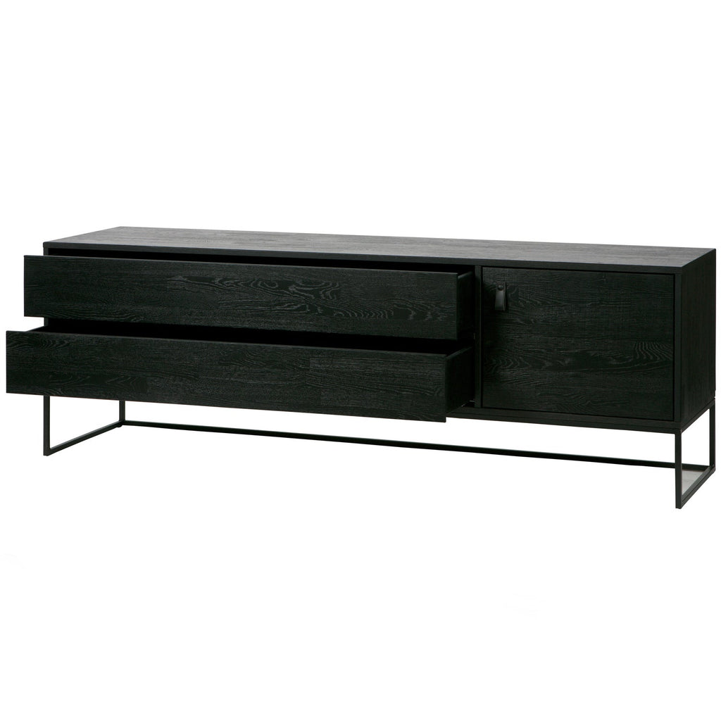 SILAS TV UNIT 180CM ASH BRUSHED BLACKNIGHT [fsc]