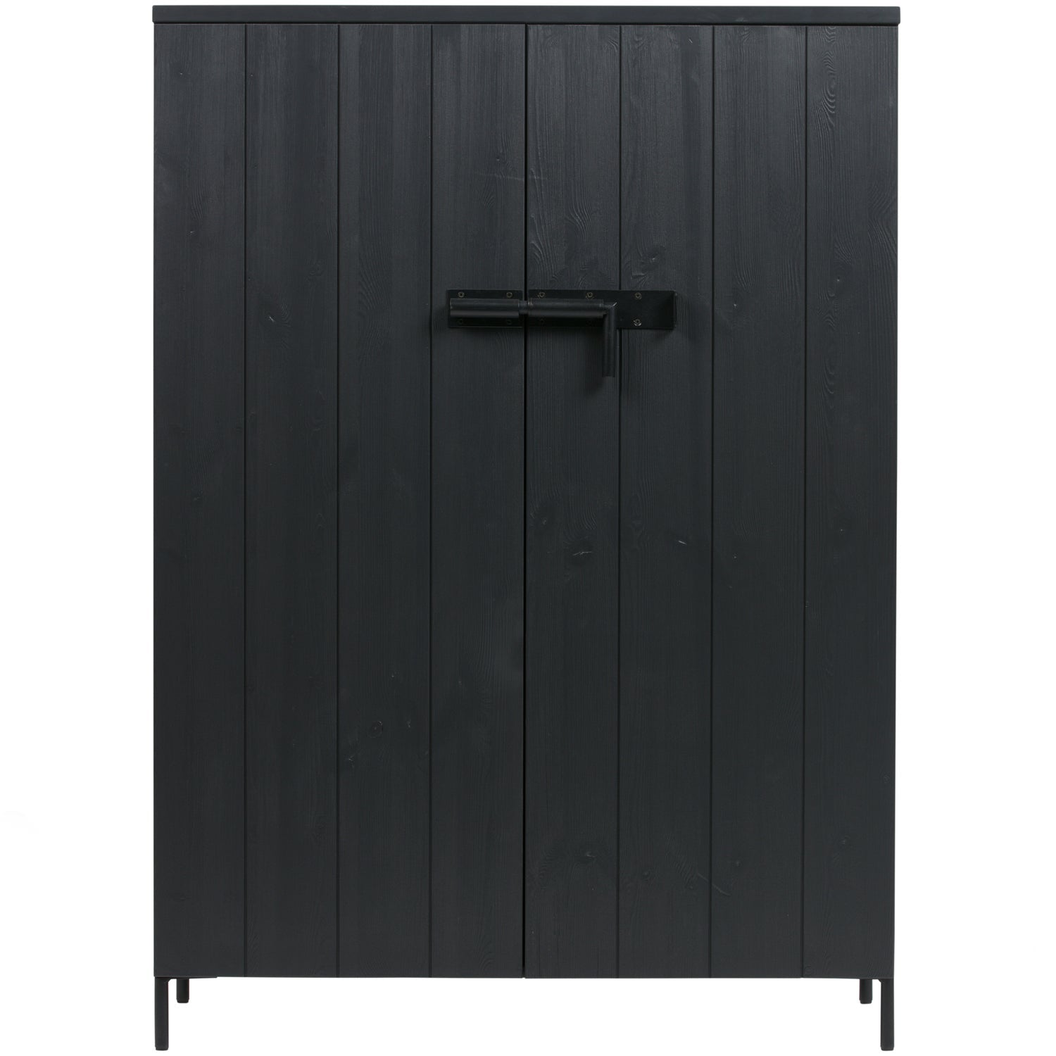 BRUUT 2 DOOR CABINET PINE BLACK [fsc]