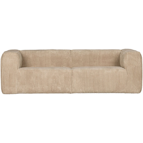 BEAN 3,5-SEATER SOFA RIB FABRIC TRAVERTIN