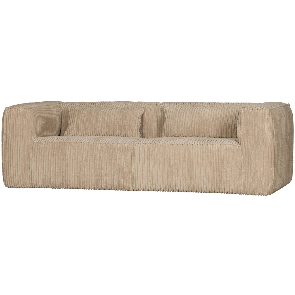 BEAN 3,5-SEATER SOFA RIB FABRIC TRAVERTIN
