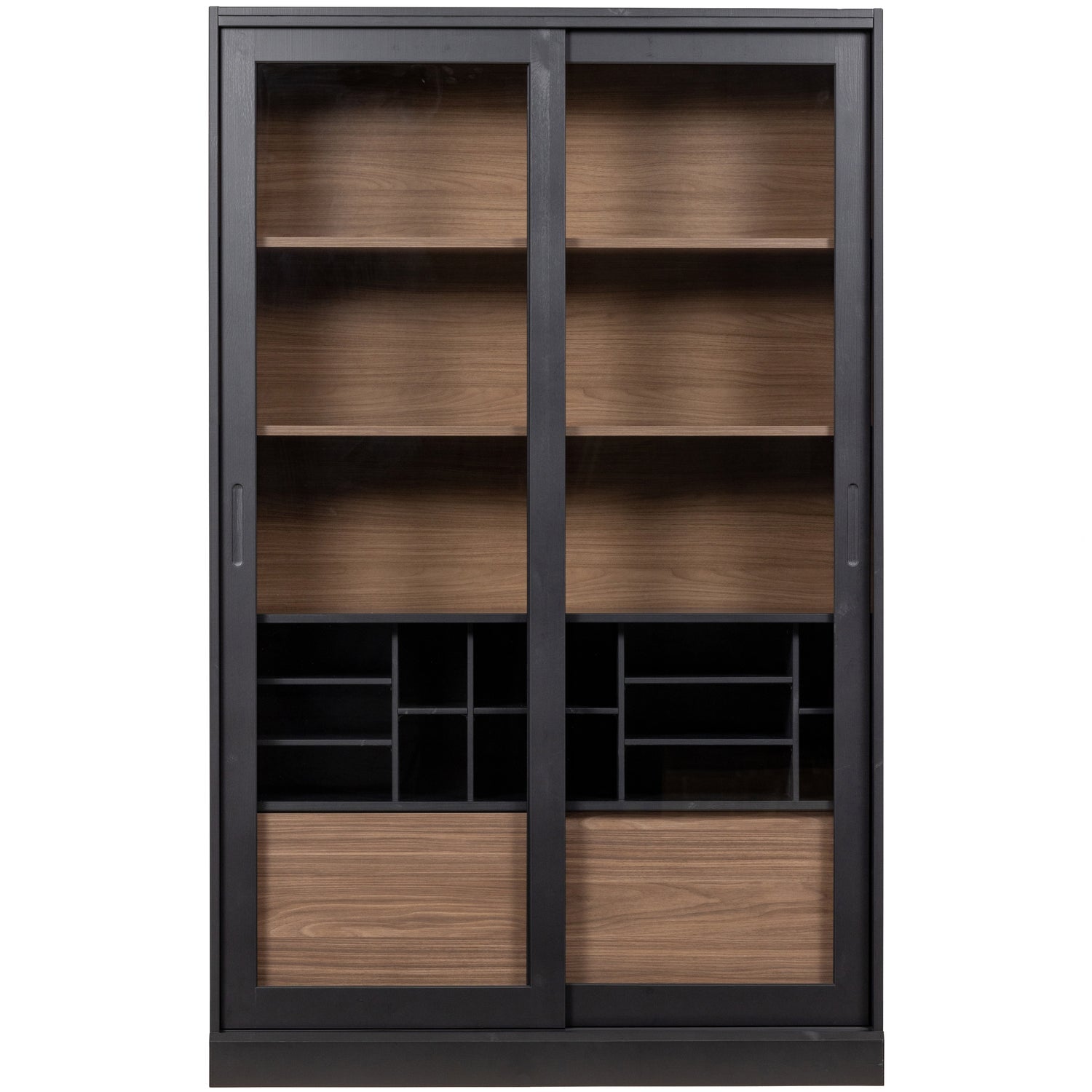 JAMES CABINET BLACK/WALNUT [fsc]