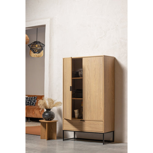 SILAS 2-DOORS CABINET OAK DECOR [fsc]