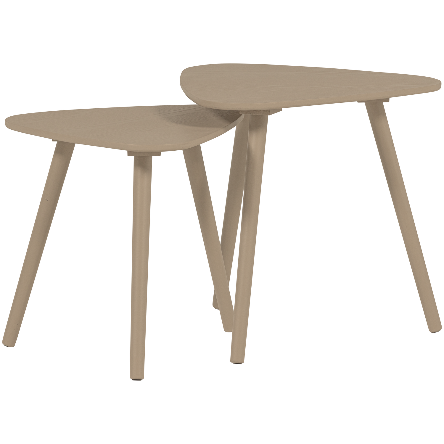 NILA SIDE TABLES WOOD SAND - SET OF 2