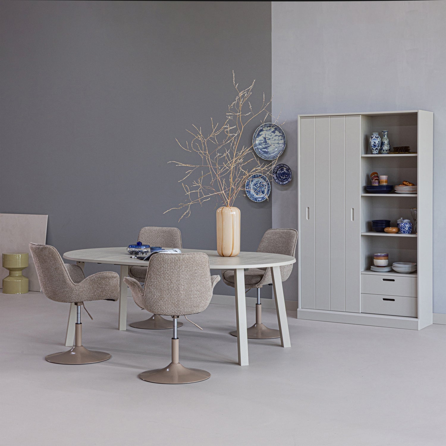 MILA SLIDING DOOR CABINET PINE DUST [fsc]