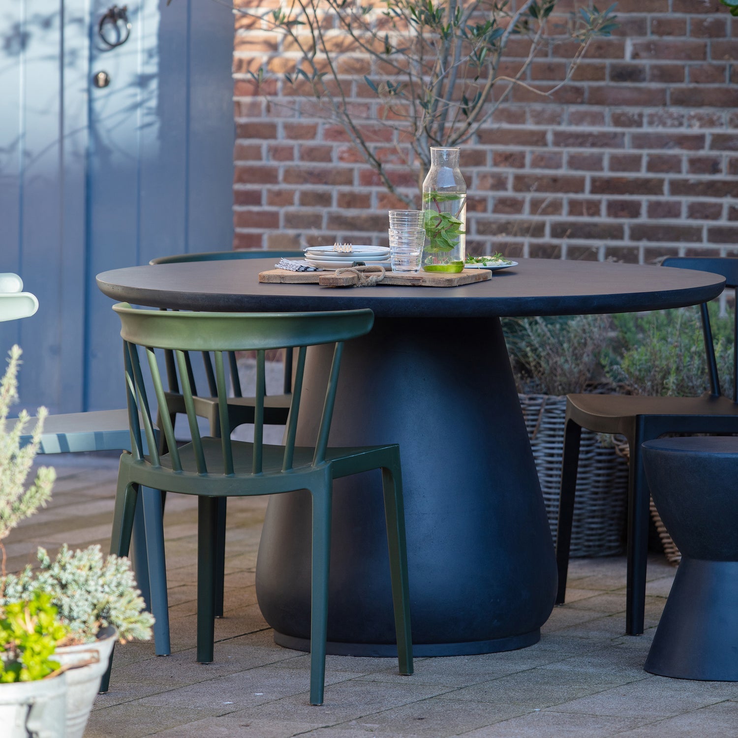 DOVER STOOL ANTHRACITE 45xO35