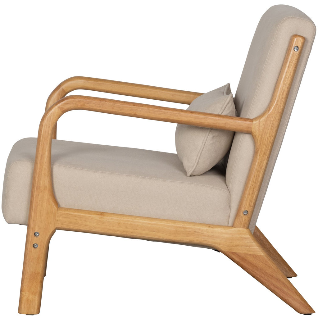 MARK ARMCHAIR WOVEN FABRIC NATUREL