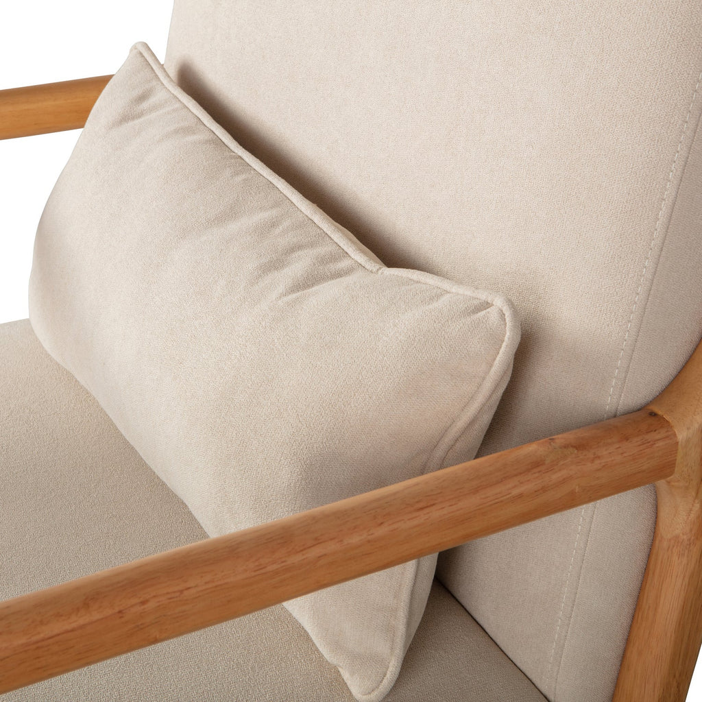 MARK ARMCHAIR WOVEN FABRIC NATUREL