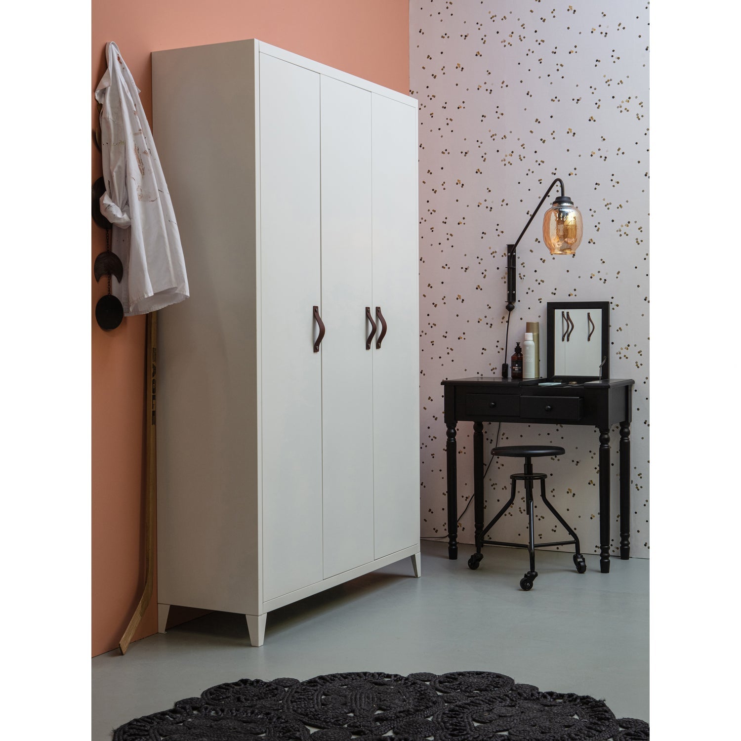 ROMY HALL/DRESSING TABLE WOOD BLACK