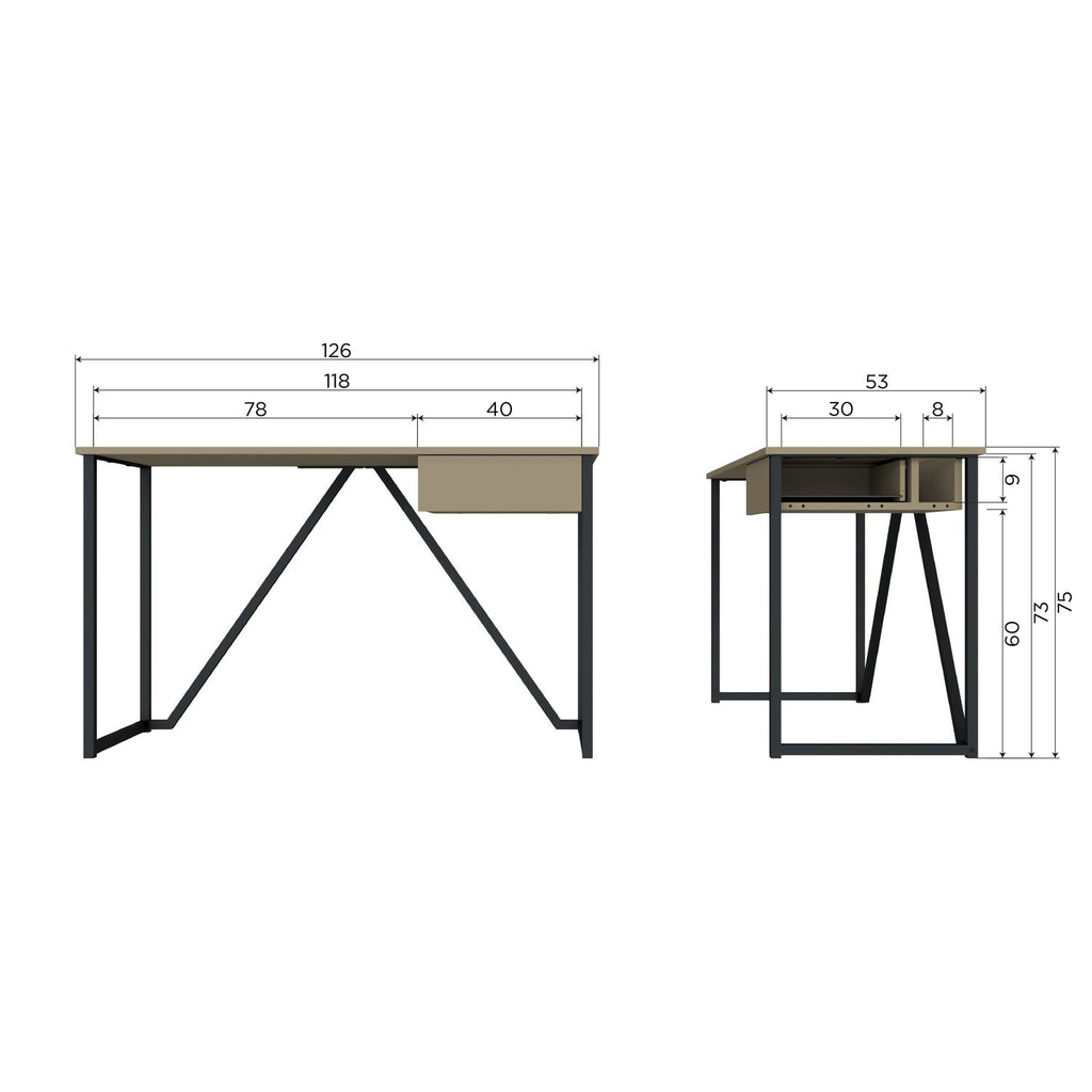 NEW JULIUS DESK PINE DUST [fsc]