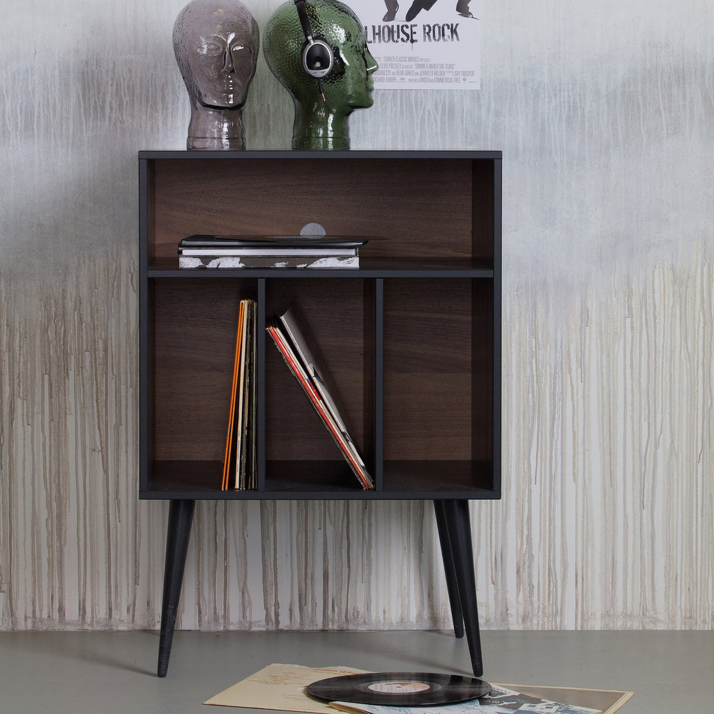 JAMES SMALL CABINET BLACK/WALNUT [fsc]