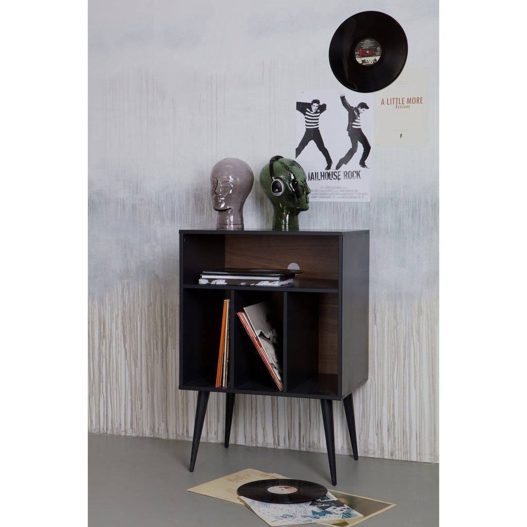 JAMES SMALL CABINET BLACK/WALNUT [fsc]