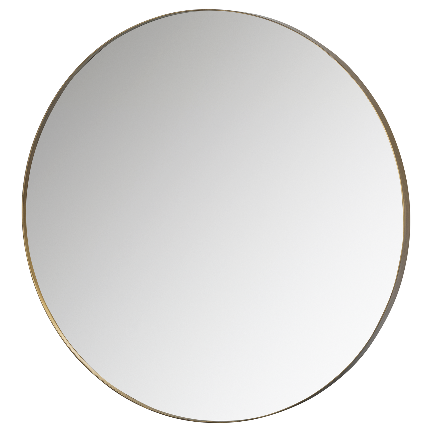 DOUTZEN ROUND MIRROR O115 CM METAL GOLD