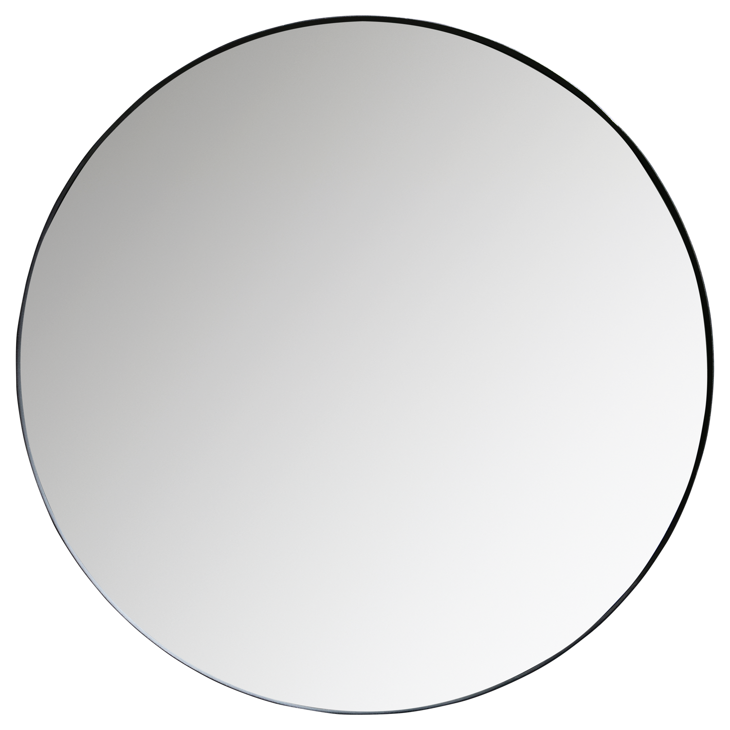 DOUTZEN ROUND MIRROR O115 CM METAL BLACK