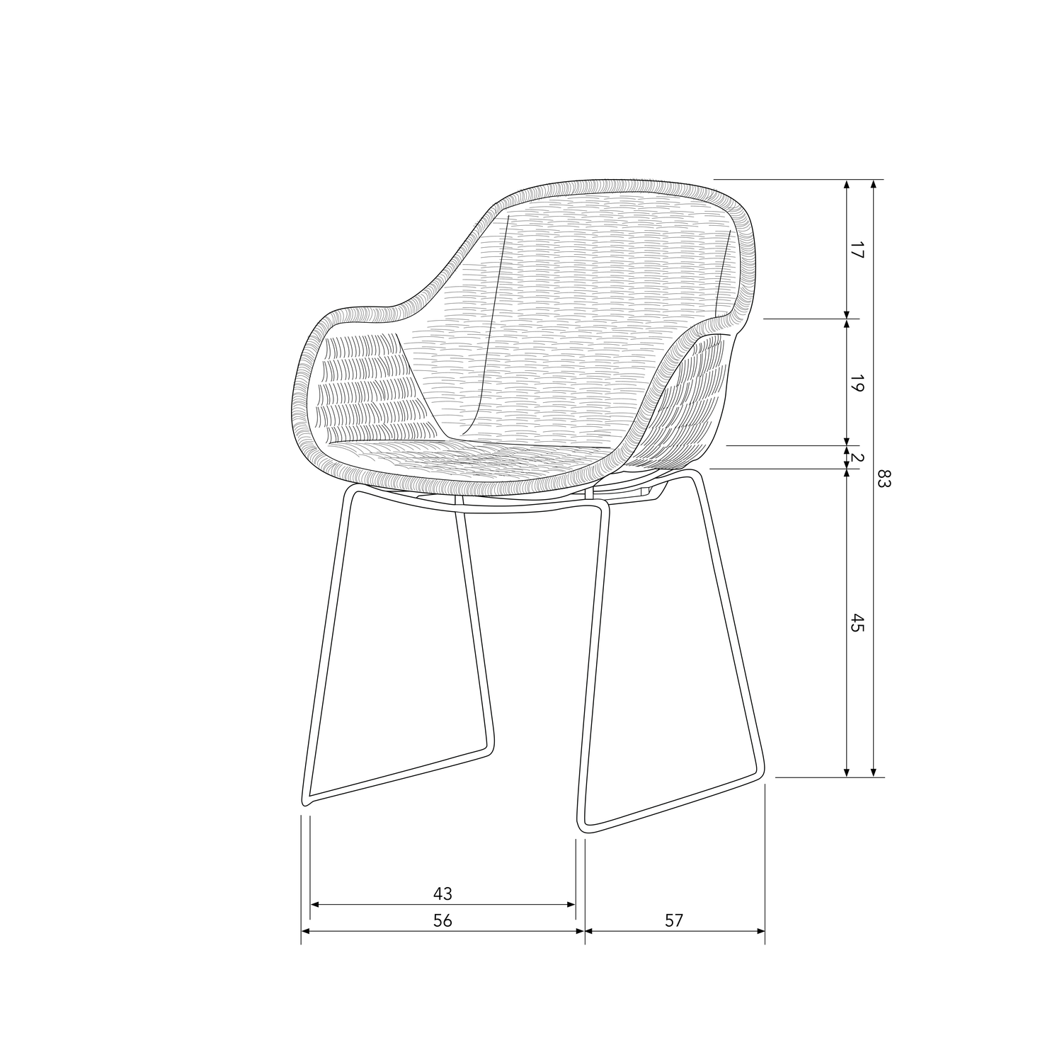 WILLOW GARDEN CHAIR NATURAL