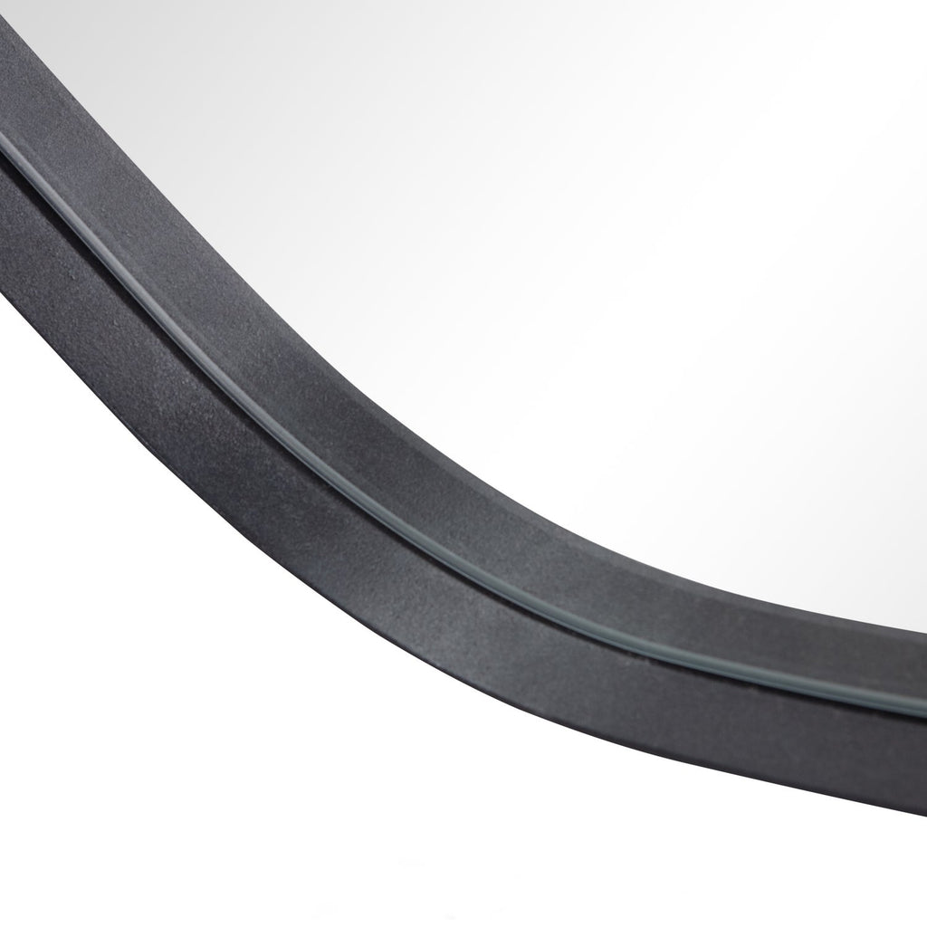 ROMEE ORGANIC MIRROR METAL BLACK 100x70CM
