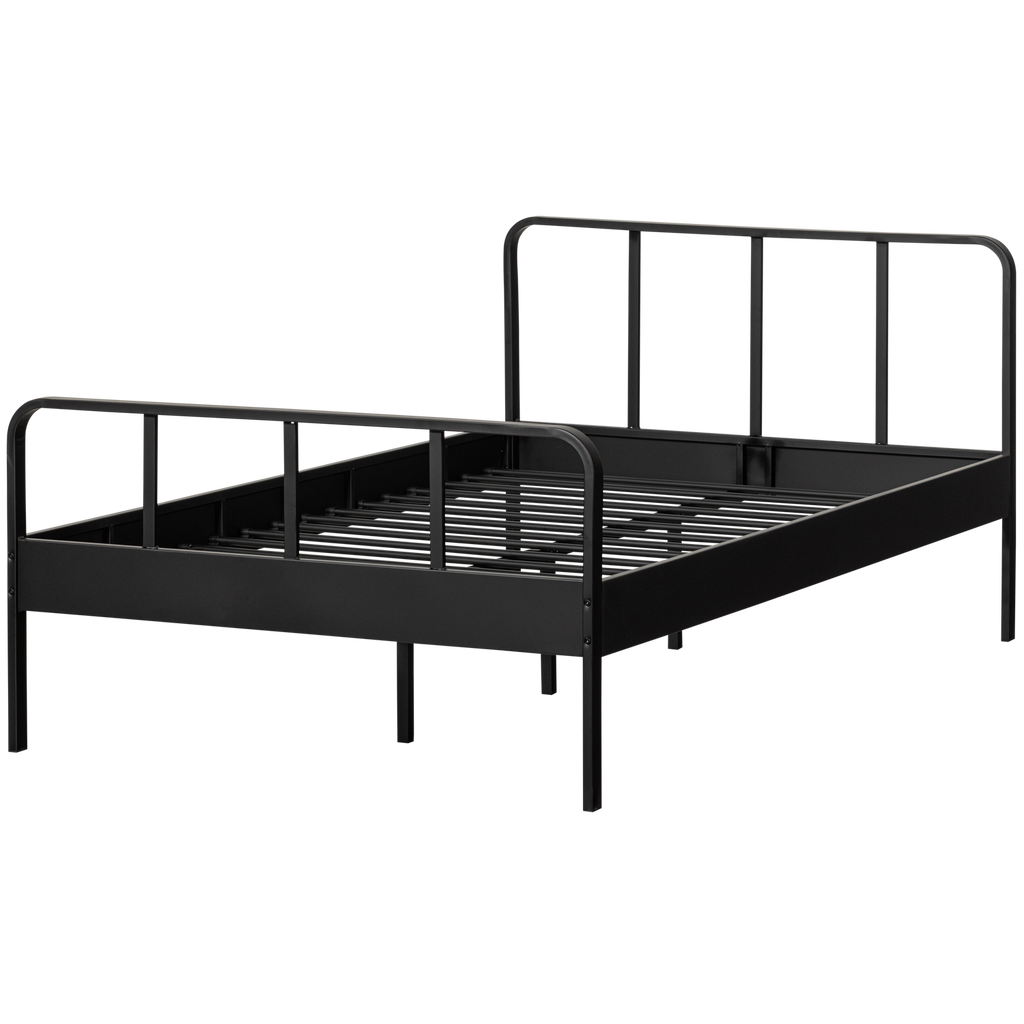 MEES QUEEN BED METAL BLACK 120x200CM