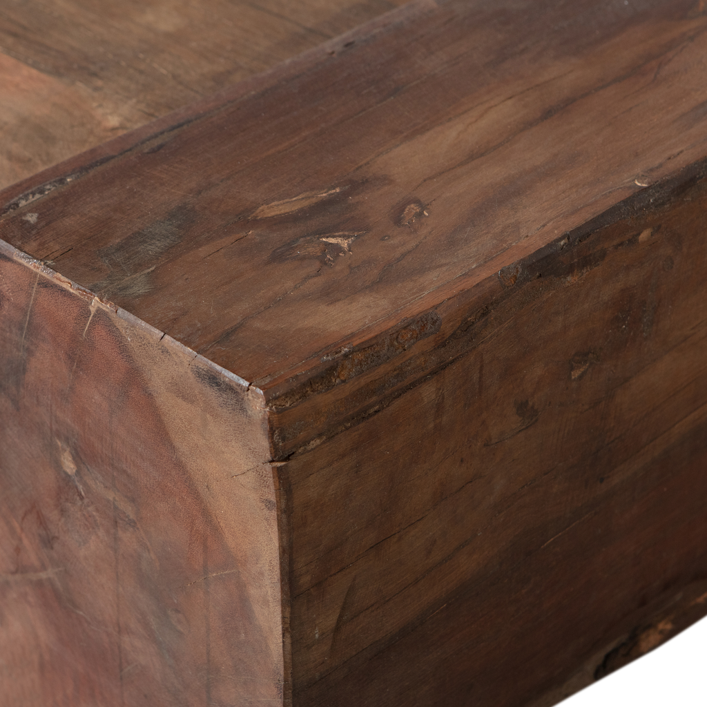 CUNO COFFEE TABLE LOW MANGO WOOD DARK BROWN