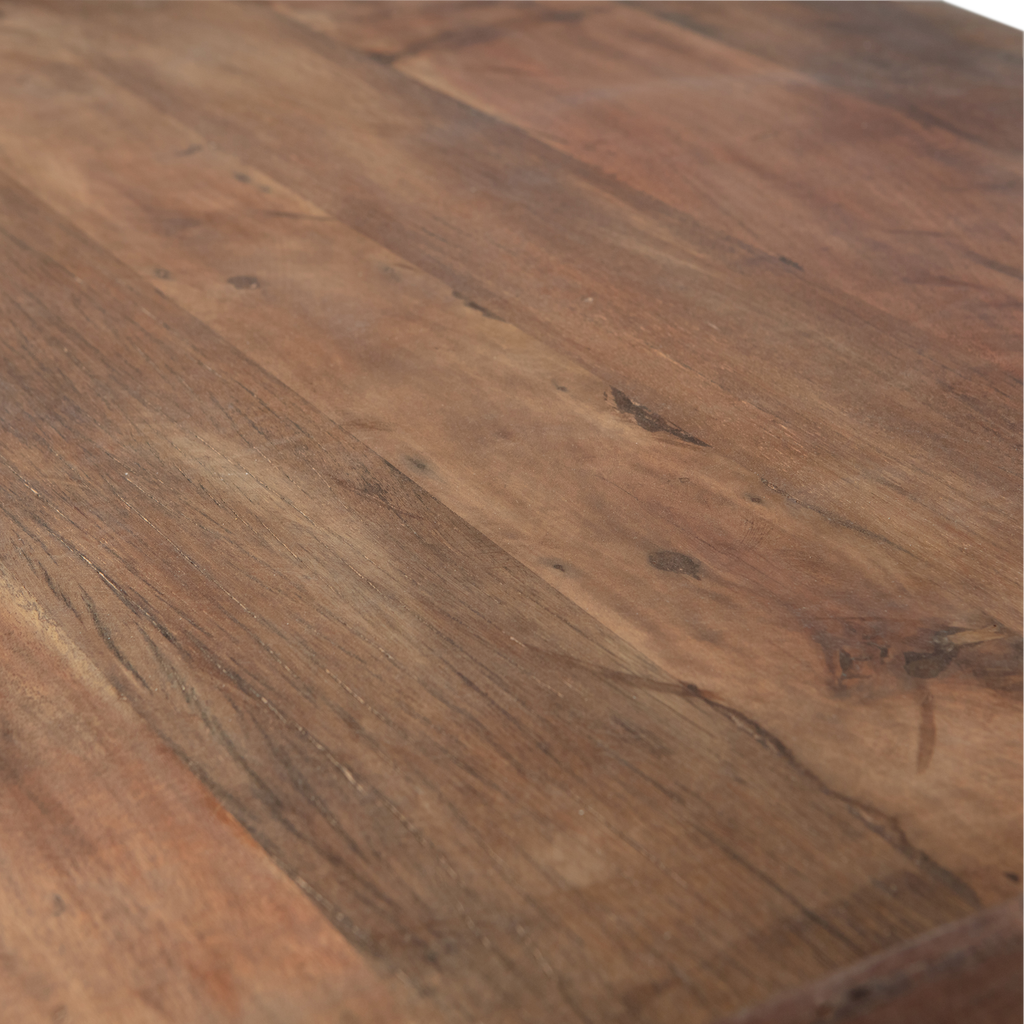 CUNO COFFEE TABLE LOW MANGO WOOD DARK BROWN