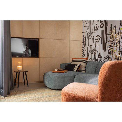 ATTY SWIVEL ARMCHAIR VELVET ORANGE
