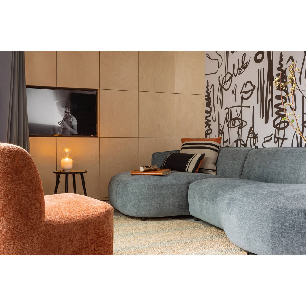 ATTY SWIVEL ARMCHAIR VELVET ORANGE