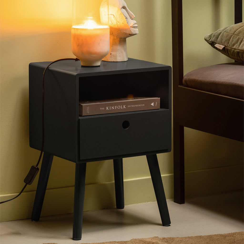 OZZY NIGHTSTAND MDF BLACK