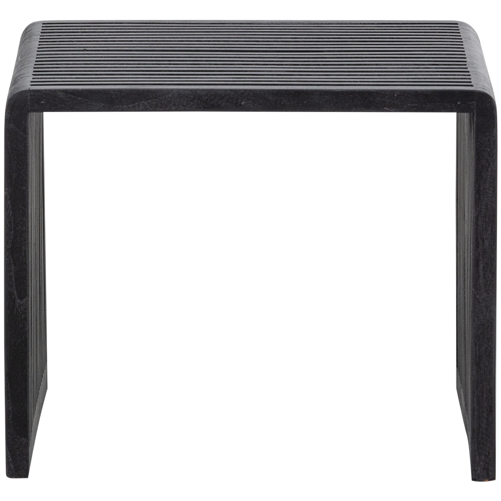 WILLA SIDE TABLES RECYCLED TEAK BLACK - SET OF 2