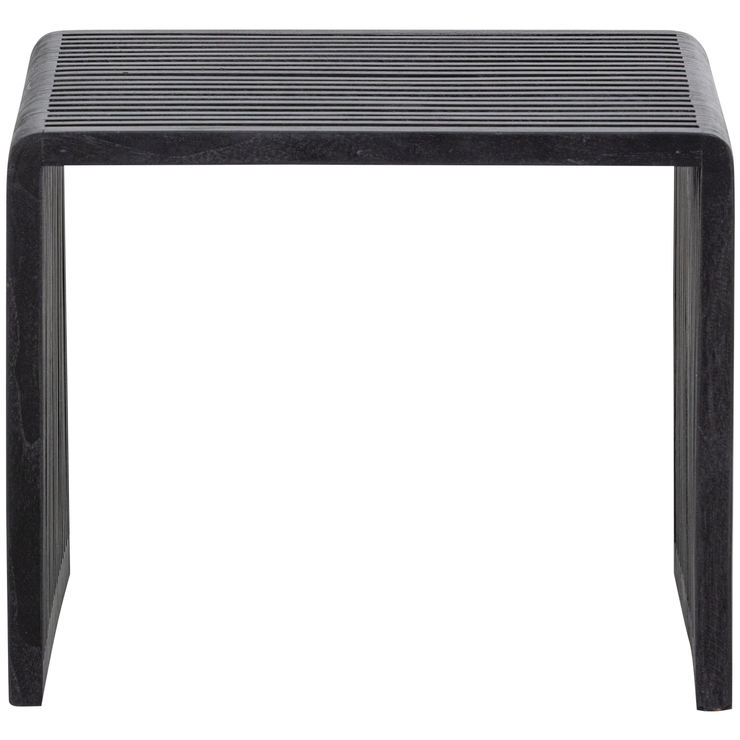 WILLA SIDE TABLES RECYCLED TEAK BLACK - SET OF 2