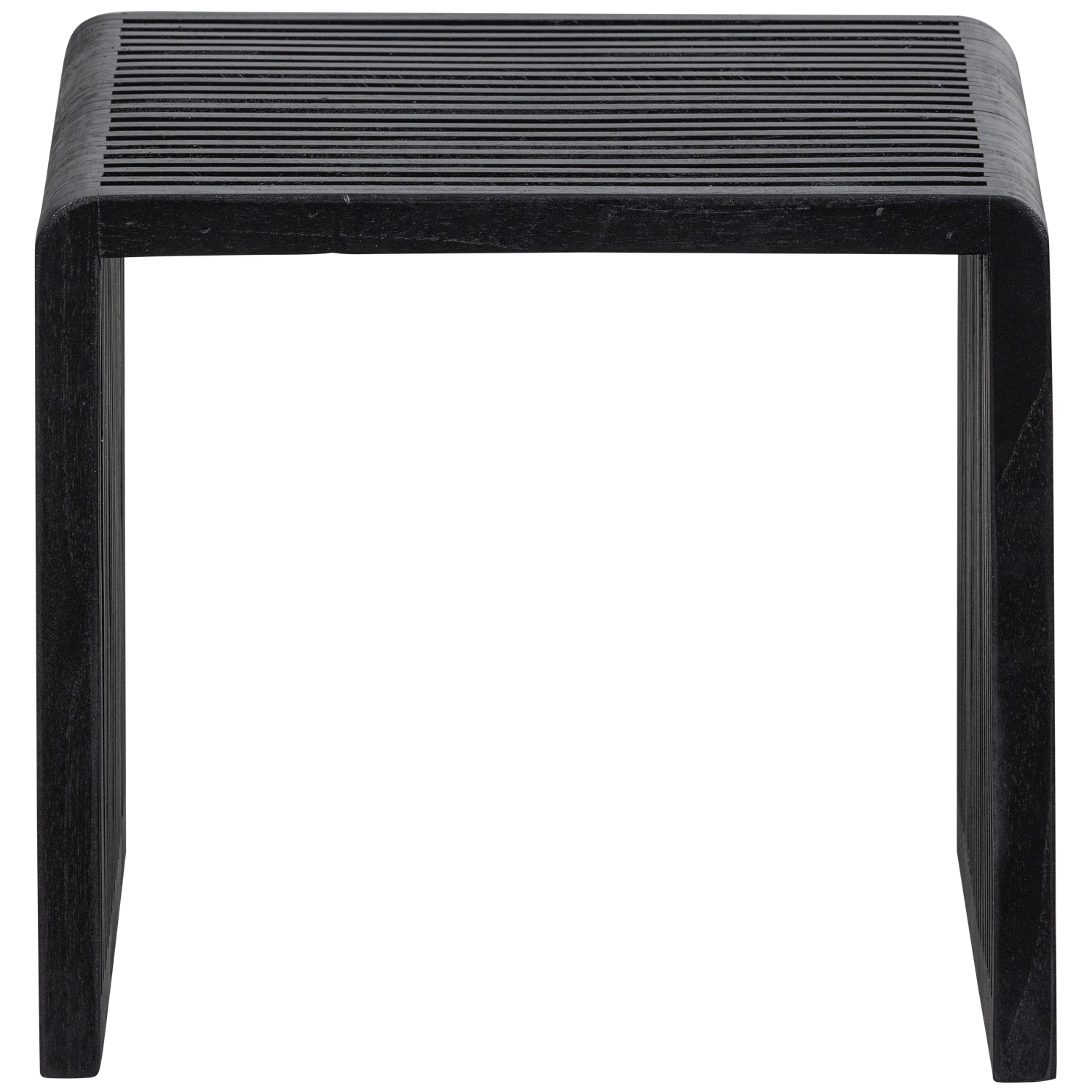 WILLA SIDE TABLES RECYCLED TEAK BLACK - SET OF 2