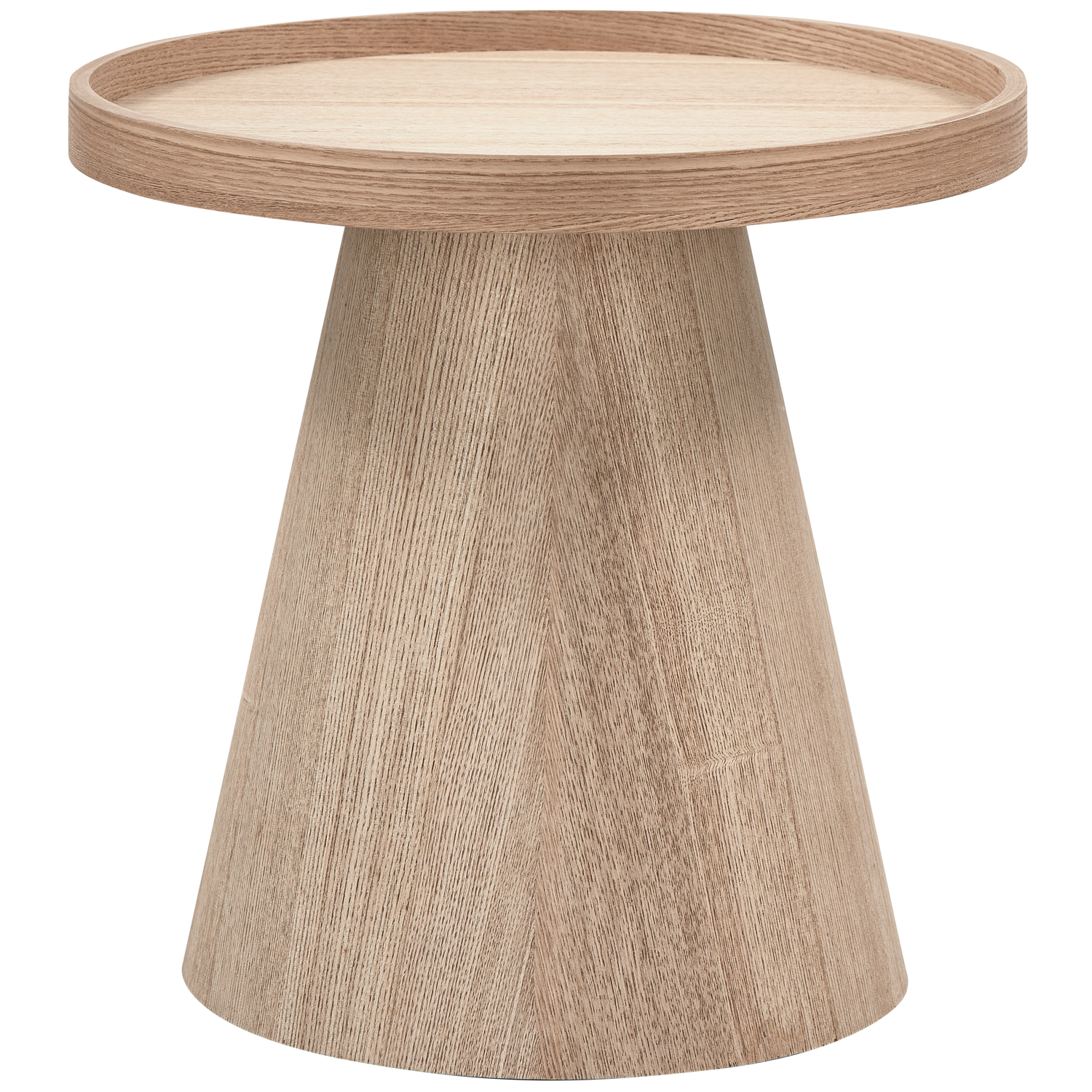 MAUD SIDE TABLE CONICAL MDF NATURAL 38xO39CM