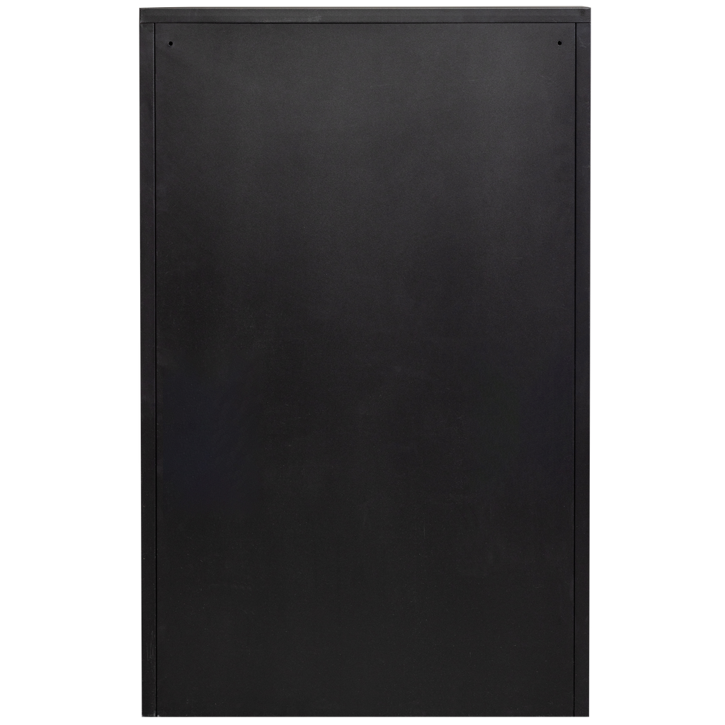 SABINE 3-COMPARTMENT SHOE CABINET METAL BLACK