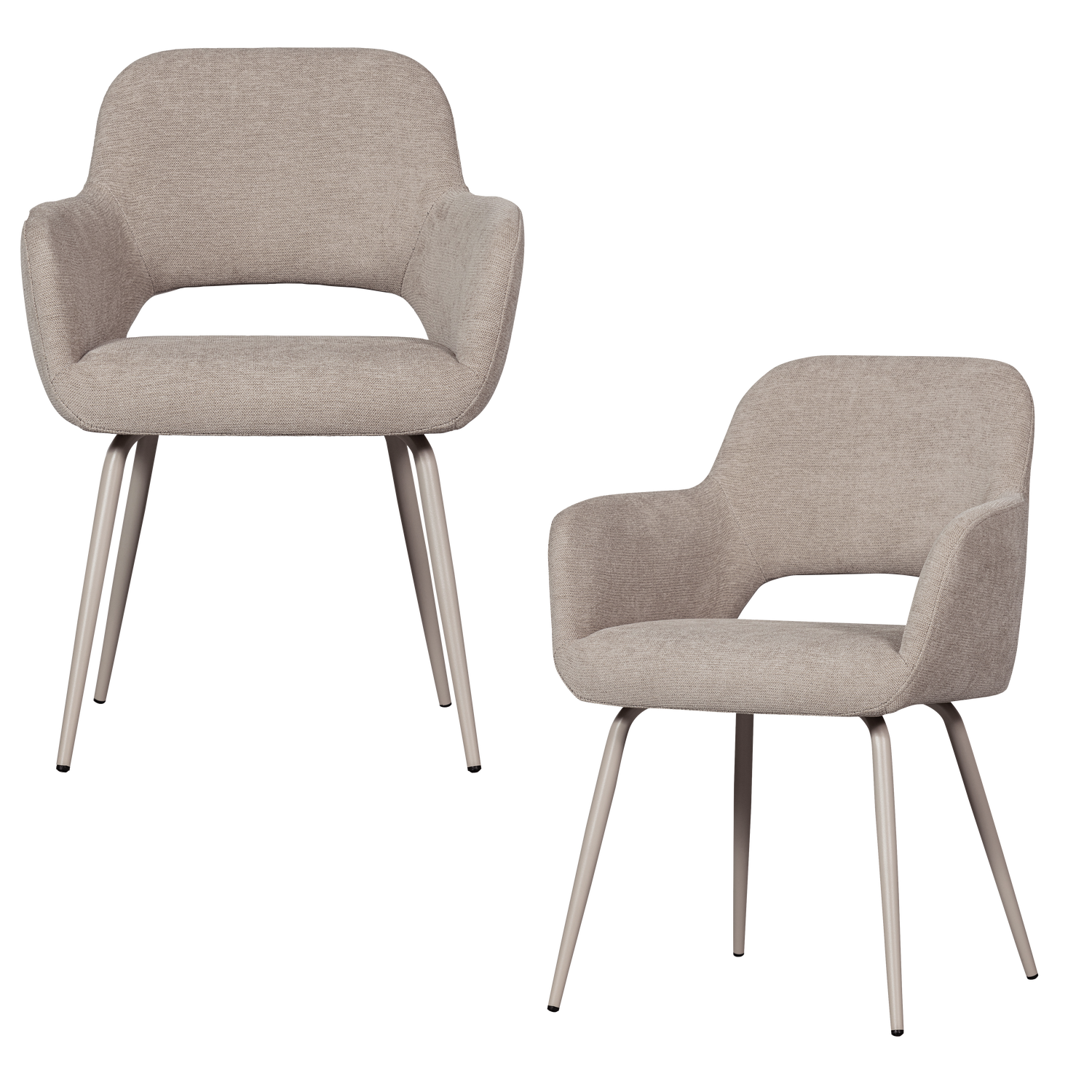 JENNY DINING CHAIR WOVEN FABRIC NATURAL